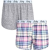Lucky Brand Women's Pajama Bottoms – Ultra-Soft 2 Pack Sleep and Lounge Sweat Shorts, Cortos de Pijama para Mujer