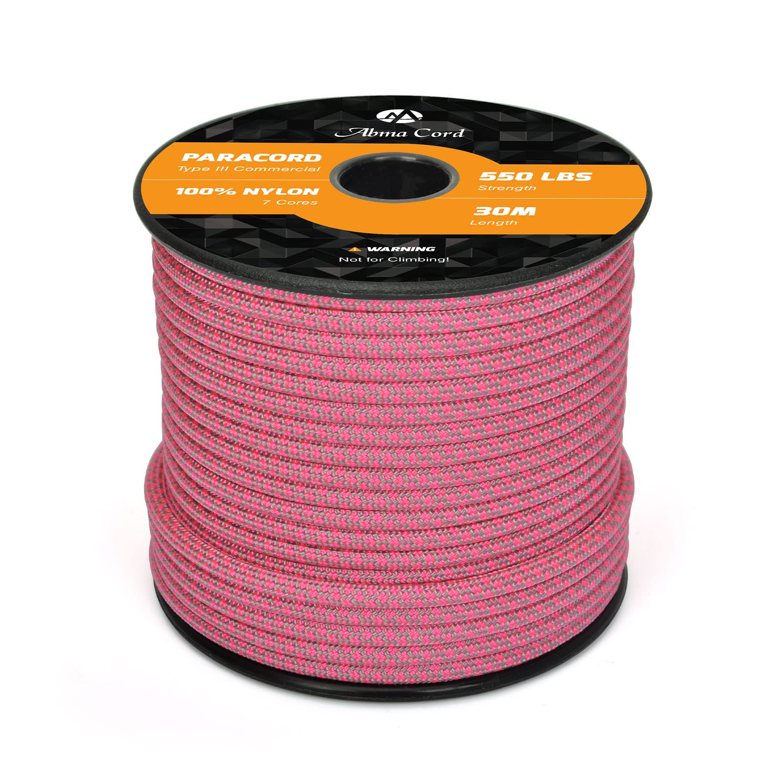 Abma Cord Paracord 550 4mm Nylon Rope Type III 7 Strands Parachute Cord - Max. 250kg (550lbs)