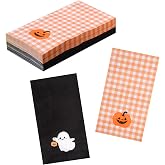 Halloween Napkins Disposable - 50 PK - Dinner Napkins Paper Cute Halloween Guest Bathroom Hand Towels for Theme Party Supplies
