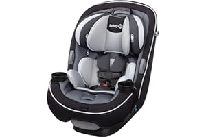 Safety 1st Grow and Go All-in-One Slim Convertible Car Seat, Rear Facing, 5-40 lbs, Forward Facing (30–65 lbs), High Back Booster Seat 40-100 pounds, Carbon Ink