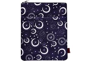 LPARKIN Book Sleeve for Book Lovers, Bookish Book Protector, Book Covers for Paperbacks, Washable Fabric, Book Sleeves with Zipper, Medium 11 Inch X 8.7 Inch