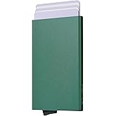 SparkMark Slim Metal Wallets | RFID Blocking Credit Card Holder Wallet | Minimalist Pop Up Wallet for Men and Women