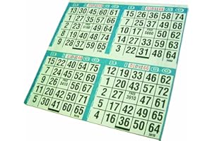 CRAFTY DAB Dab 'N Stic Bingo Game Sheets 125/Pkg:
