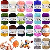 20 Multicolour 50g Super Soft Milk Cotton Wool Yarn for Knitting Crochet Baby Garments hat Shoes Socks Scarf Toy Making