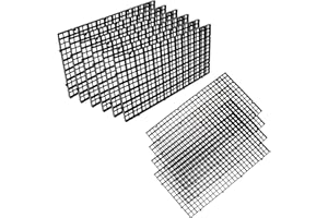 OBANGONG 10 Pcs Black Aquarium Divider Trays 11.6in Plastic Grid Isolate Board Divider Durable Filter Grid Segregation Board for Mixed Breeding