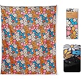 Nomadix Festival Blanket - Perfect for Picnics, Camping, & Lawn Seating - Plush Top & Water Resistant Base - Made with Post Consumer Recycled Materials - Hula Multi - 60x72