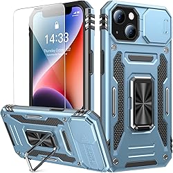 Goodon for iPhone 15 Plus Case with Sliding Camera