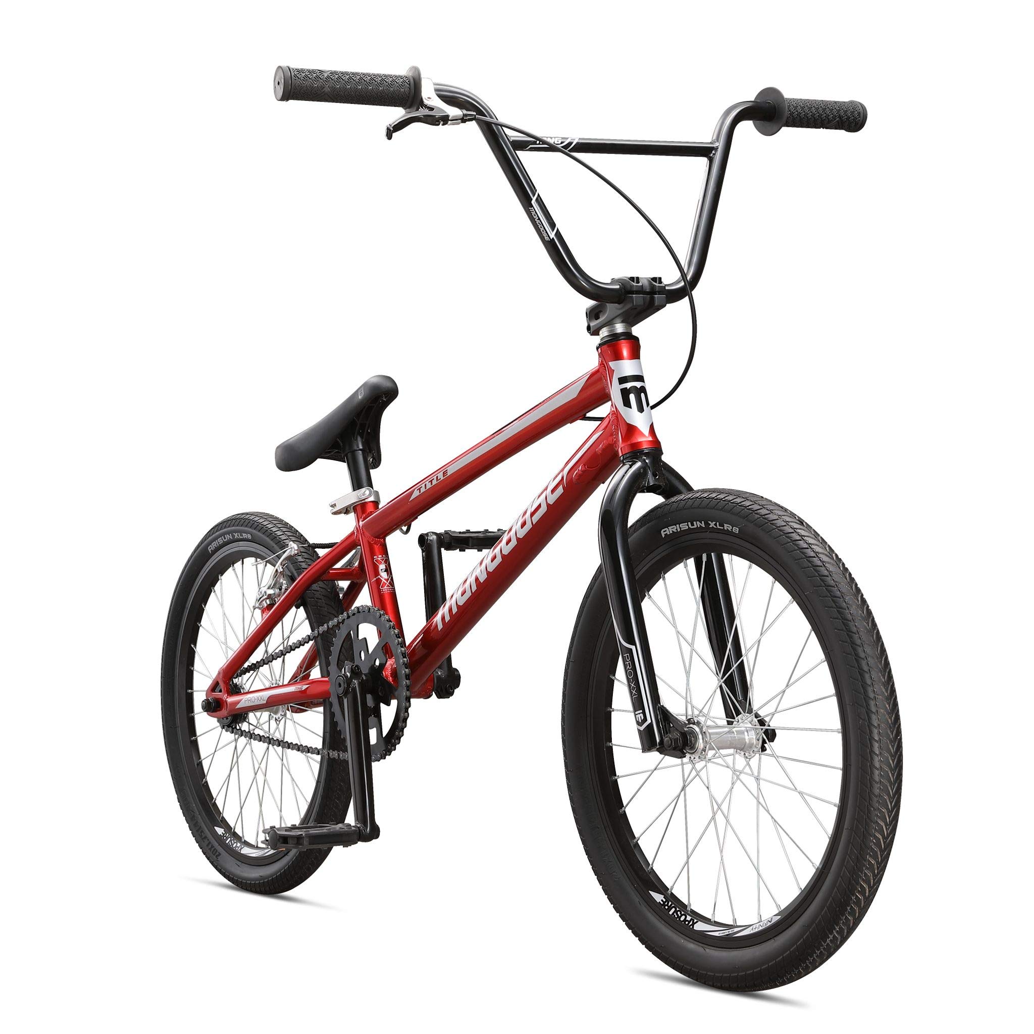 Mongoose Title Micro, Mini, Junior, Pro and Expert BMX Race Bike, 20-Inch Wheels, Beginners to Intermediate Riders, Lightweight Aluminum Frame, Internal Cable Routing