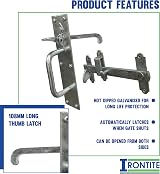 IRONTITE Suffolk Gate Latch Galvanised Heavy Duty Garden Gate Catch view 5