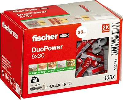 fischer DuoPower 6 x 30 Universal Plug Powerful 2-Component Technology