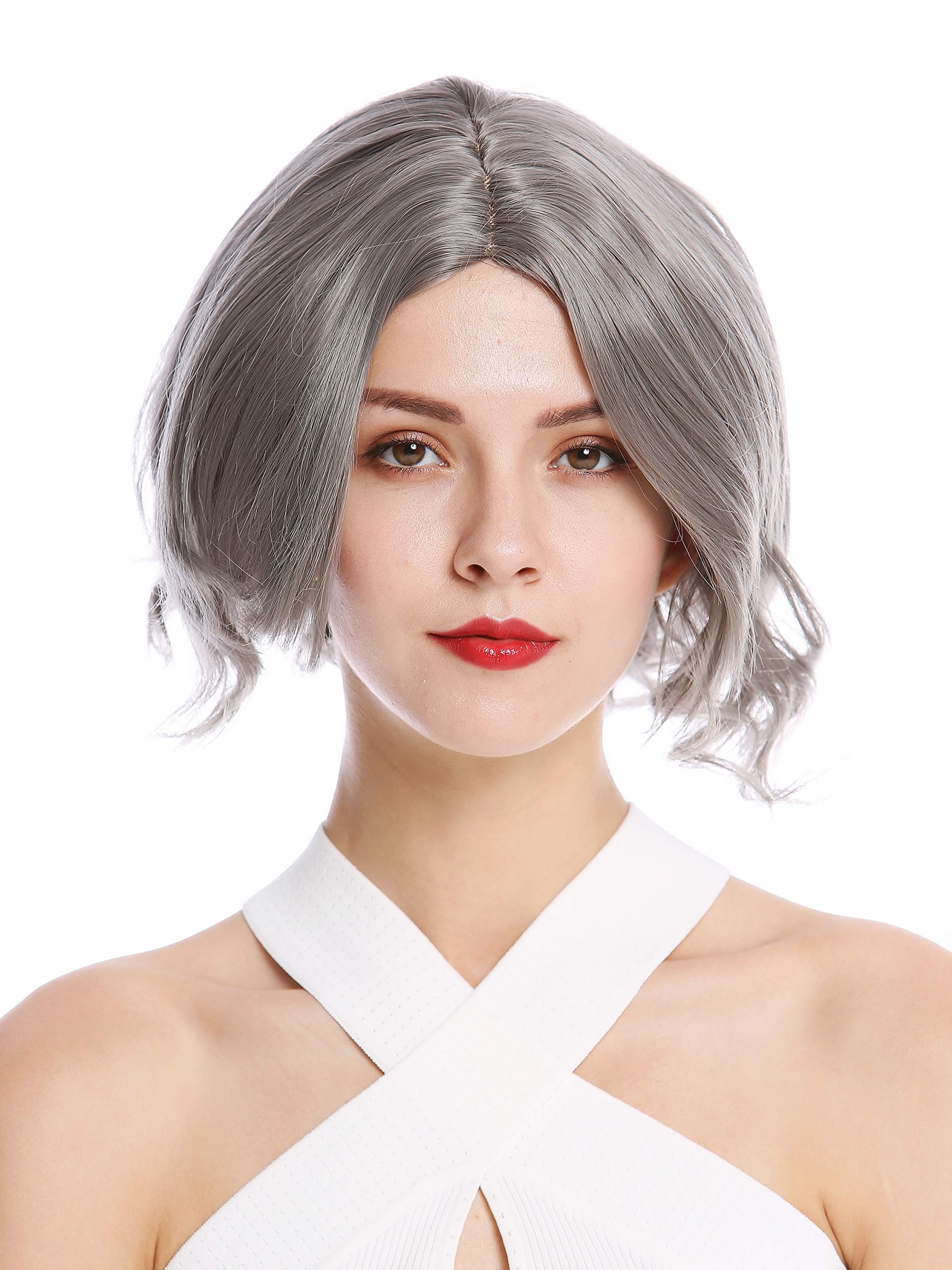WIG ME UP - YZF-4359-171 Lady Quality Wig short Longbob Bob middle parting wavy gray ashen