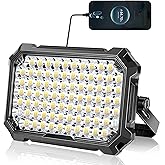 NICKLUC LED Work Light Rechargeable, 12000mAh Magnetic Flood Light 10000LM with 4 Light Modes, IP65 Waterproof Mechanic Light