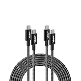 Anker USB C to USB C Cable (10FT, 2Pack), Type-C 100W Charger Cord Fast Charging for iPhone 17/16 Series,MacBook Pro 2020,Pix