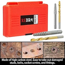 Screw Extractor Set, 37# Cr-Mo & 6542 HSS Steel