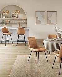 VASAGLE Bar Stools Set of 2, Counter Height Bar