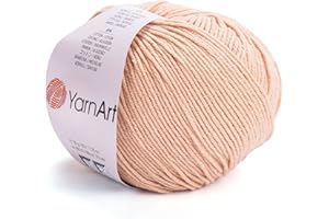YarnArt Cotton Blend Amigurumi Yarn – 55% Cotton 45% Acrylic, Lightweight Amigurumi Thread for Crochet and Knitting, Soft Turkish Craft Material for Dolls, Toys, Baby Projects Color(7)