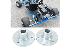 3 Stud Rear Wheel Hub Shaft go kart wheel hub Steel Alloy Rear Go Kart Wheels, 17T Tooth ATV Wheel Hub rear hub for go kart 5