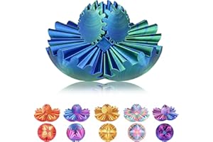 MYDHALL Gear Ball, 3D Printed Gear Sphere Fidget Toy, Sensory Stress Relief Ball for Kids and Adults, ADHD Autism Desk Toy Stocking Stuffer Unique Fun Office White Elephant Gift (Forest Green, 3.15inches)