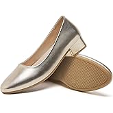 Jeekopeg Low Chunky Pumps Women's Round Toe Heels PU Leather Chunky Pump Shoes Classic Closed Toe Pumps Low Heel Dress Shoes for Women