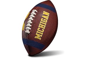 Franklin Sports Kids NCAA Youth Football - Official College Team Football with Team Logos - Junior Size