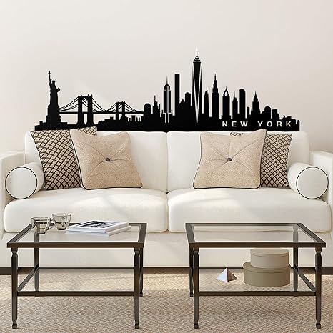 Amazon Com Vinyl Wall Art Decal New York Skyline 20 X