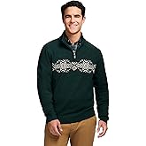 IZOD Men's Holiday Quarter Zip Pullover Sweater