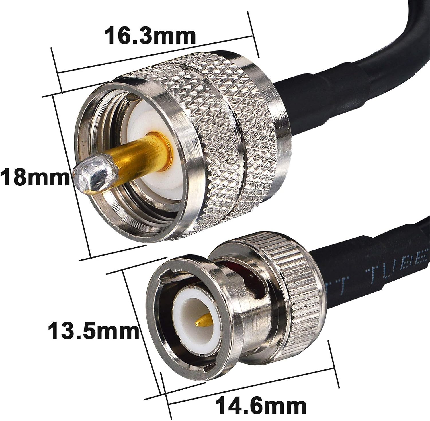 Boobrie CB Radio Antenna Cable 5M BNC Male to PL259 UHF Male Plug RG58 Coax Cable BNC to UHF for Two-Way Radio CB Antenna Radio Antenna Analyzer Walkie Talkie Marine VHF radio Mobile Amateur Radio - Image 5