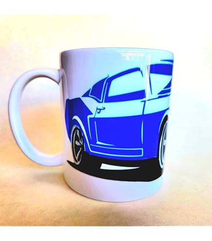 Targa Decorativa Ford Mustang Blu - Placca Metallica Vintage 30x40cm Per Appassionati Auto - Foto 2