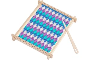 Weaving Tool For Kids Weaving Tool Kit, 9×12'' Multi-Weaving Tool Kit for Kids Beginners Art and Craft Mini Tool, Wooden Larg