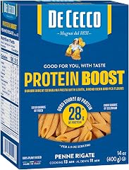 De Cecco Penne Protein Pasta | High Protein Noodles, 28g Protein, Made with Durum Wheat, Lentils & Beans, Vegan, Versatile Pa