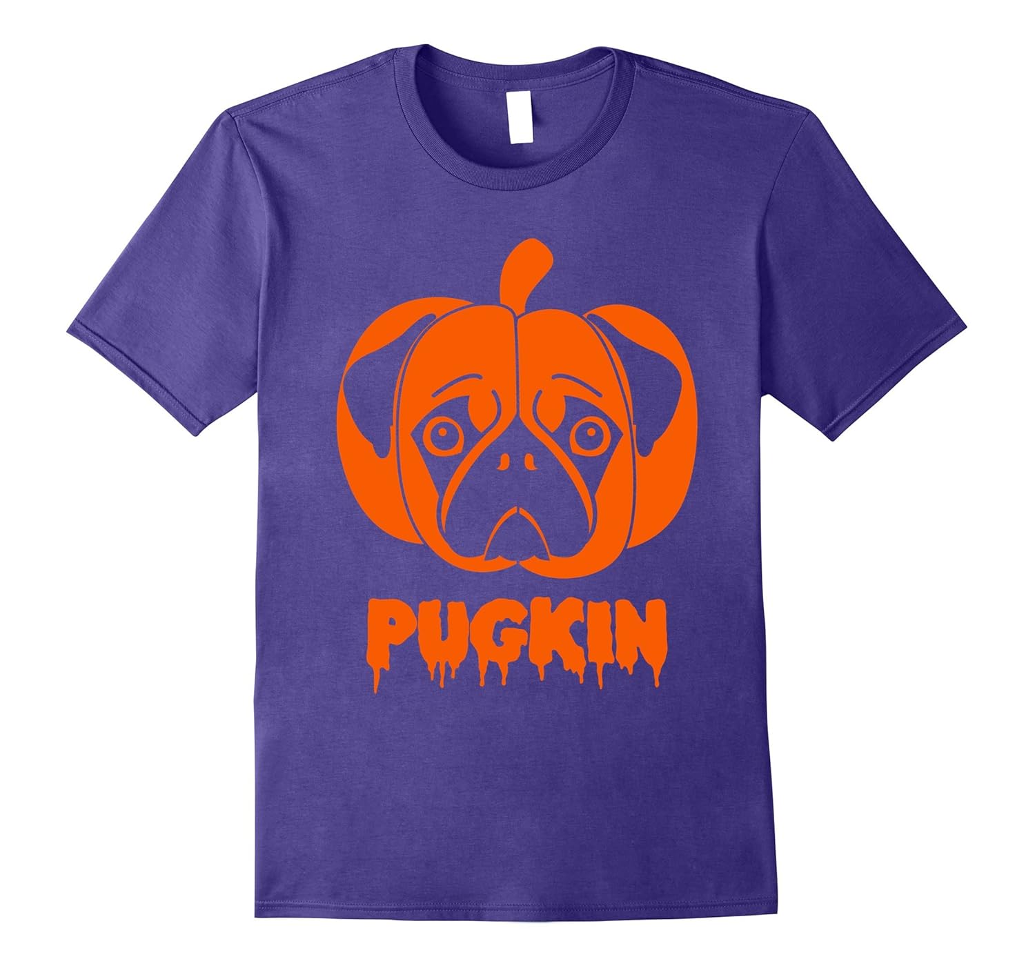 Pugkin Cute Funny Pug Halloween Costume Pumpkin Pun T-Shirt-Art