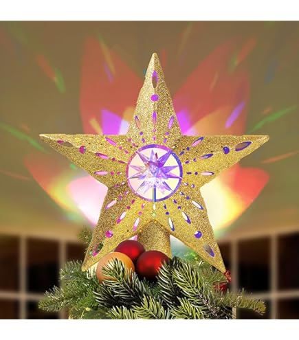 25cm Étoile De Sapin De Noël, LED Étoile De Noël Sapin, 3D