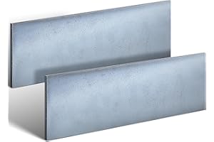 Tandefio 2 Pcs 1/8 x 3 x 12 Inches Hot Rolled Mild Steel Plate Steel Flat Plate Sheet Weldable Flat Stock Black Metal Sheet for Cutting, Industrial Machinery Manufacturing Residential