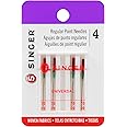 SINGER 4877 Universal Regular Point Machine Needles for Woven Fabric, Size 70/9, 4-Count