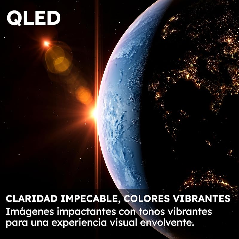 QLED 4K UHD H55S81FUX - 55", Smart TV, Google TV, Dolby Audio, HDR 10, Smart Remote Control, Google Assistant, Bluetooth 5.1, 120Hz Gaming, USB 2.0, DBX TV, HDMI 2.1 x 4, Sin Marcos, 2025