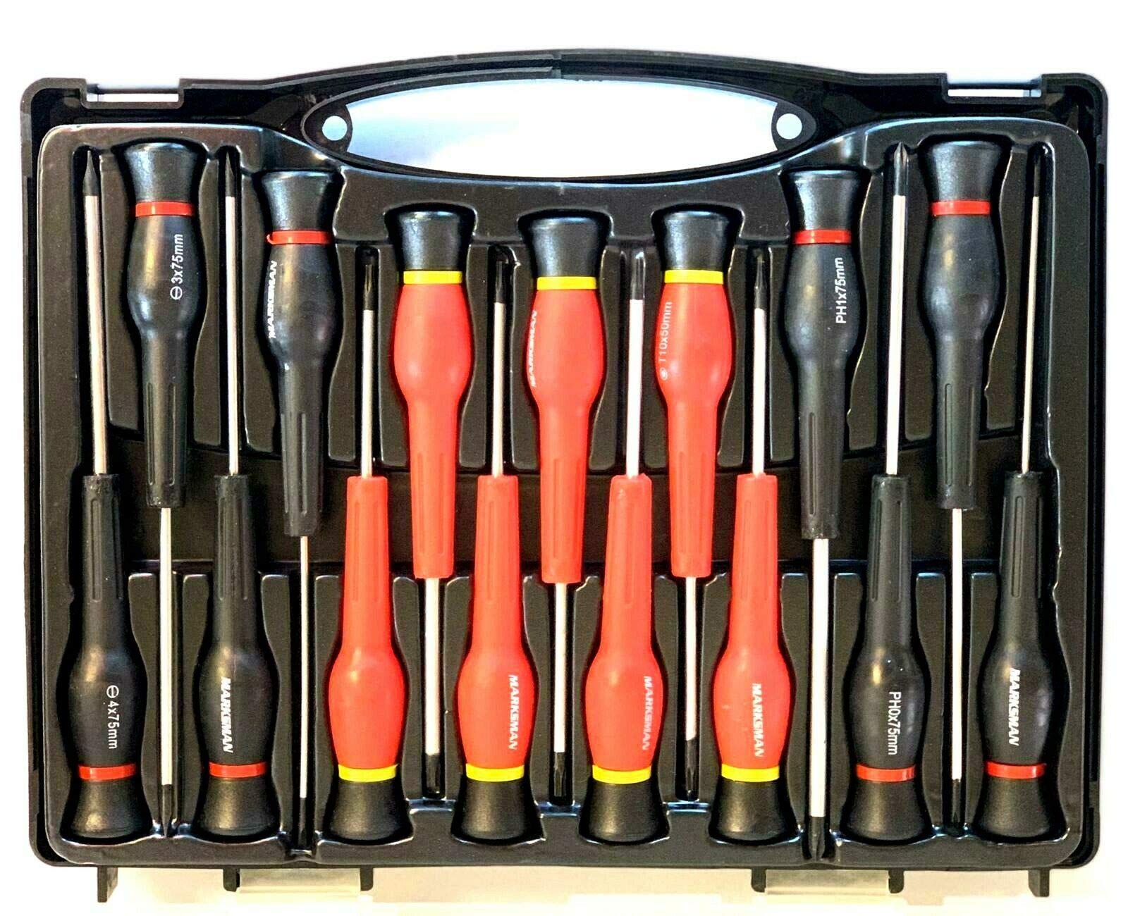 15 Pcs Telecommunication Precision Screwdriver Set Electrical Tool w/Kit Case.