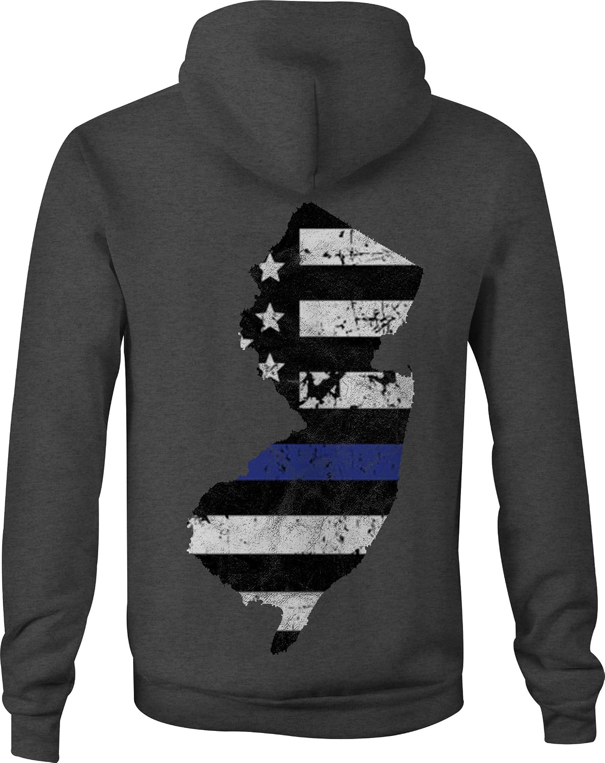 Zip Up Hoodie New Jersey Thin Blue Line 
