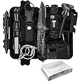 KEPEAK Survival Gear, Professional Emergency Kit, Outdoor Survival Kit for Camping, Hiking, Earthquake and Other Emergency