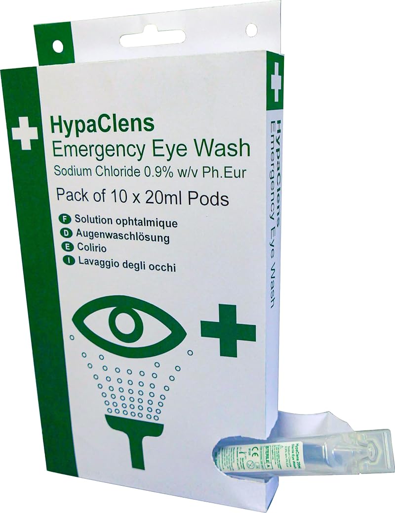 Safety First Aid Group HypaClens Emergency Eyewash Station 10 x 20 ml