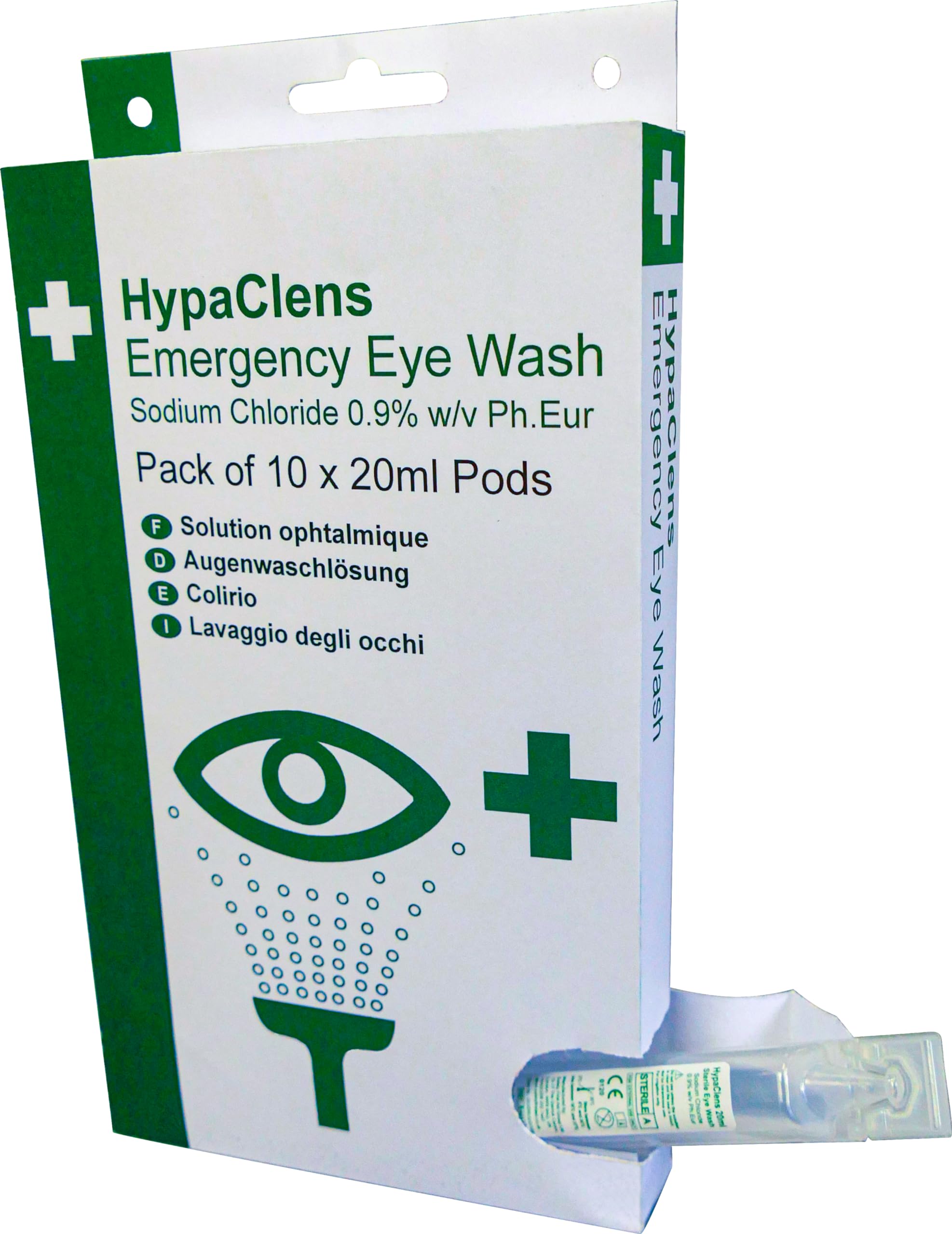 Safety First Aid Group Group HypaClens Emergency Sterile Eyewash Station (10 x 20 ml)