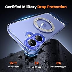 toushion 3 in 1 for iPhone 16 Plus Case Clear with