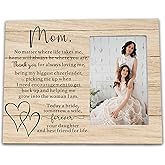Mother of the Bride Picture Frame - Wedding Gift from Daughter - Today A Bride, Tomorrow A Wife - Keepsake for Mom on the Wedding Day