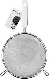 Fackelmann Stainless Steel Sieve Colander 18cm White Handle Inlay view 5