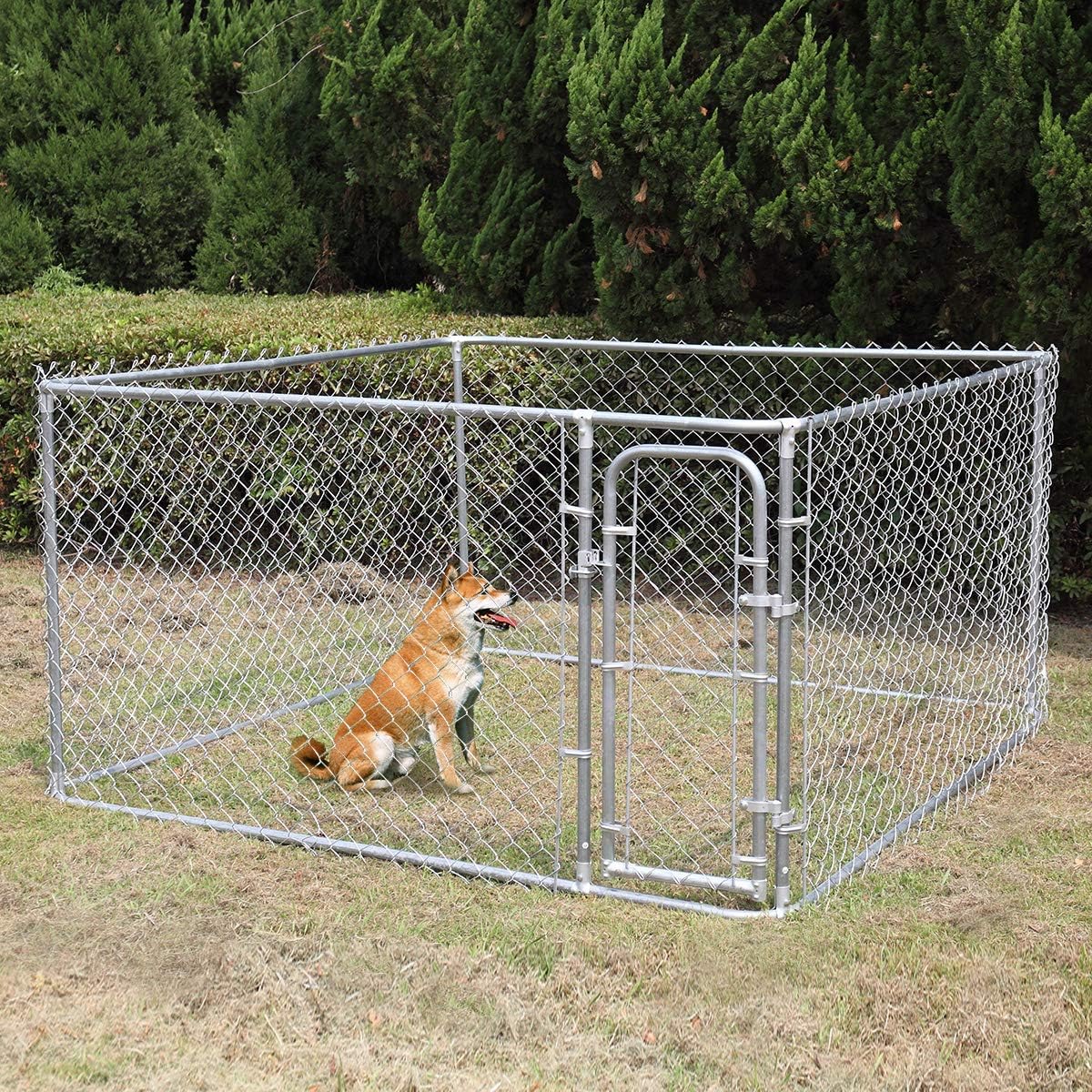 COZIWOW Dog Playpen with Door, 4 Panel Pet Playpen for