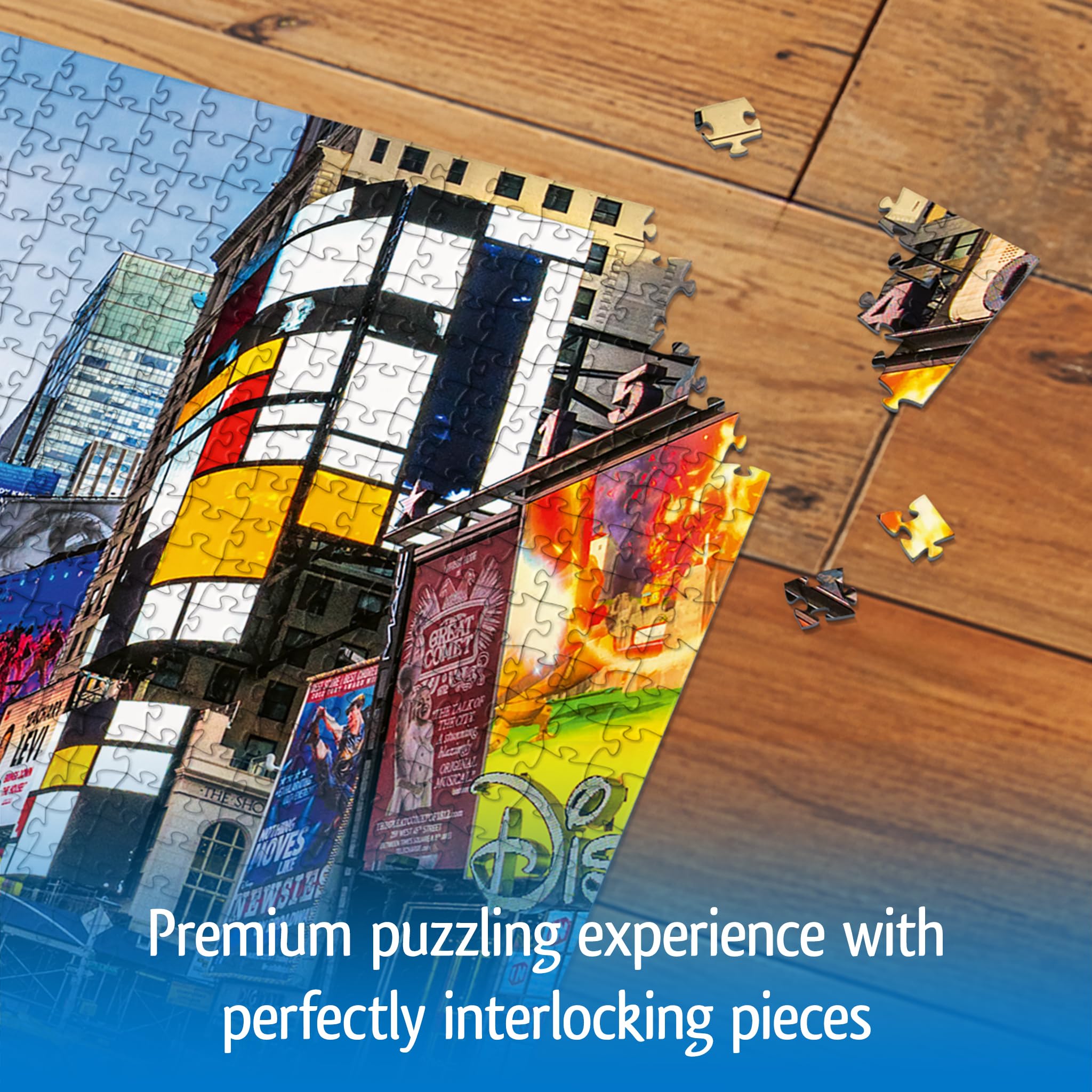 Wonder Forge Times Square New York 1000 Piece Jigsaw Puzzle for Adults | Unique, Perfectly-Fitting Pieces | Fun, Vibrant Imagery | Amazon Exclusive
