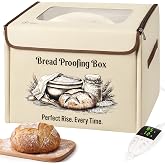 GRANURA HOME Bread Proofing Box, Sourdough Starter Warmer &amp; Dough Proofer | Electric folding proofing drawer &amp; container, 50-130&deg;F in 1&deg;F steps, 0-99h timer, 3-zone heat, humidity gauge, folds flat