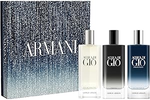 Armani beauty– Acqua di Giò Men's Cologne Trio ($124 Value) – Eau de Toilette, Profundo, & Parfum - 0.5 Fl Oz Each