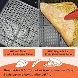 BYKITCHEN 200pcs Air Fryer Liners 8 Inch, Nonstick Parchment, 6.5in Inner view 4