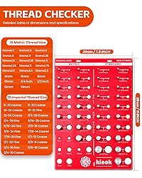 42 Nut and Bolt Thread Checker, Kinok Bolt Size and