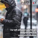 DJR PRO-FIX Ripstop Repair Patch Kit Waterproof Self-Adhesive 7 pcs Black view 6